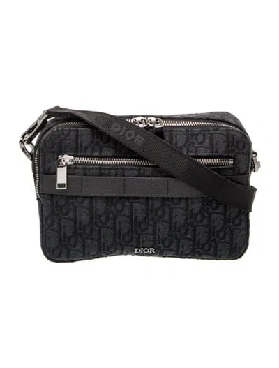 Pre-owned Dior Men Oblique Jacquard Safari In Black
