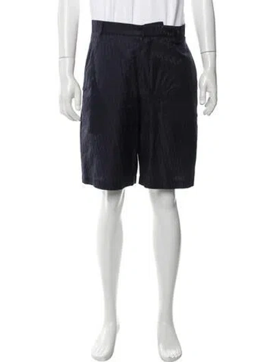 Pre-owned Dior Men Oblique Jacquard Shorts In Blue