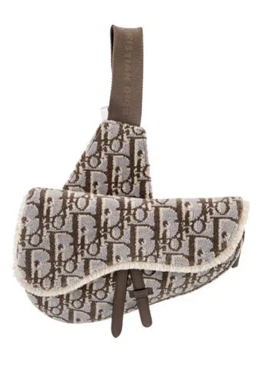 Pre-owned Dior Men Oblique Jacquard Tapestry Saddle 2022