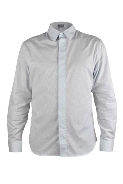 Dior Men Oblique Shirt In Gray