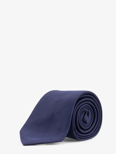 Dior Men Oblique Silk Tie In Blue