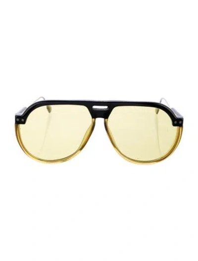 Pre-owned Dior Men Oversize Tinted Sunglasses In Black