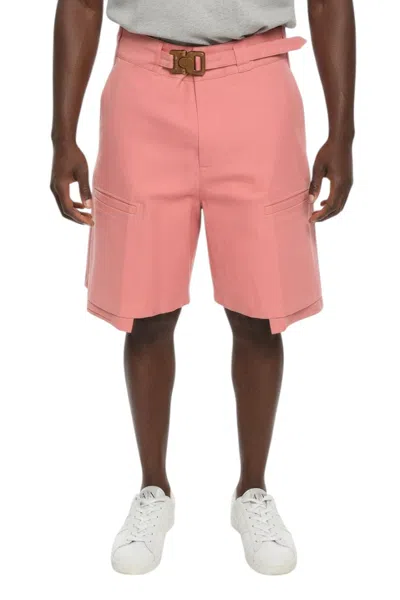 DIOR MEN PINK RELAXED SOLID SHORTS