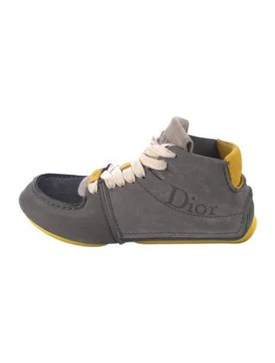 Pre-owned Dior Men Roadie Sneakers In Gray
