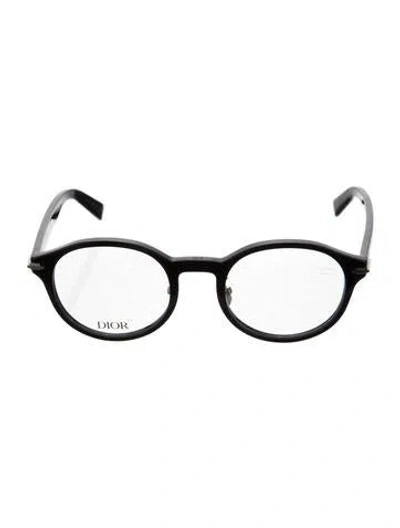 Pre-owned Dior Men Round Eyeglasses In Black