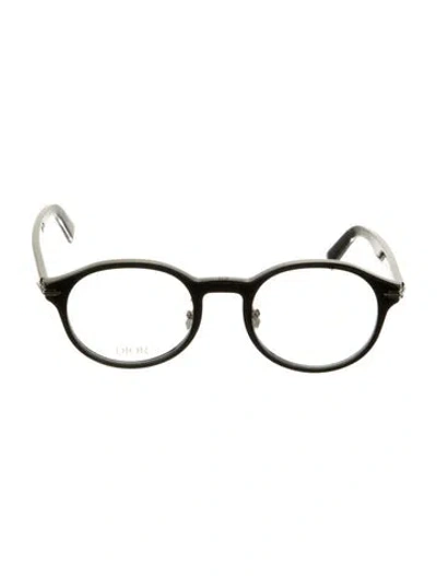 Pre-owned Dior Men Round Eyeglasses In Black
