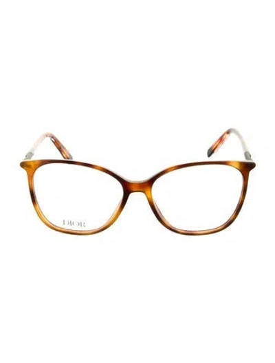 Pre-owned Dior Men Round Eyeglasses In Brown