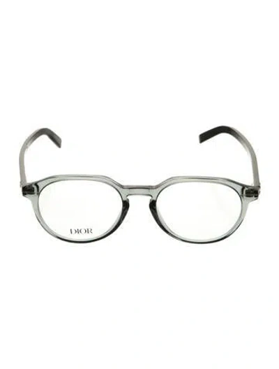 Pre-owned Dior Men Round Eyeglasses In Transparent