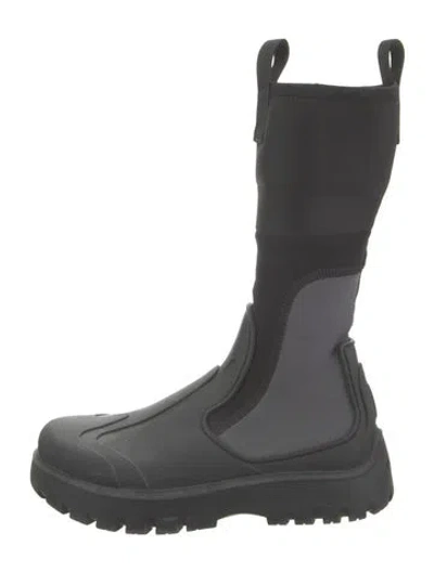 Pre-owned Dior Men Rubber Rain Boots In Black