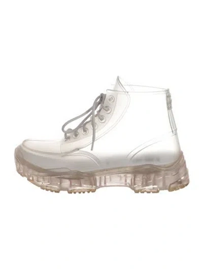 Pre-owned Dior Men Rubber Rain Boots In Transparent