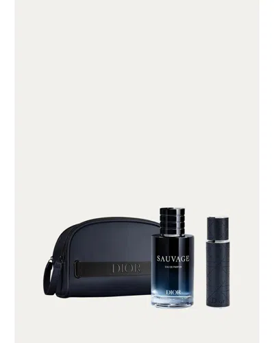 Dior Men's Sauvage 2-piece Eau De Parfum Gift Set In Black