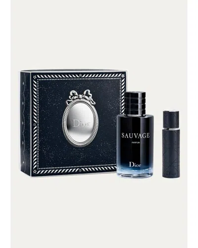 Dior Men's Sauvage 2-piece Parfum Gift Set In Black