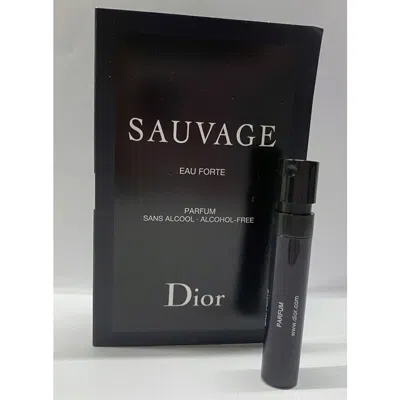 Dior Men's Sauvage Eau Forte Parfum 0.03 oz Fragrances 3348901731089 In Transparent
