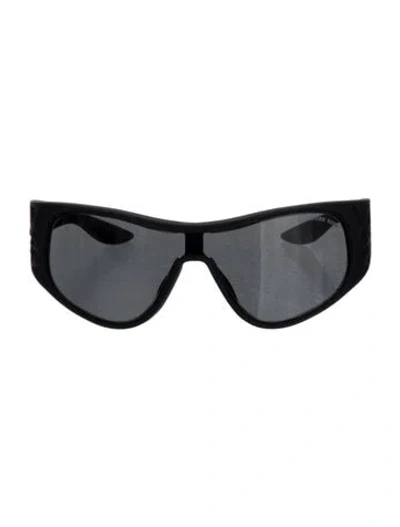 Pre-owned Dior Men Shield Tinted Sunglasses In Black
