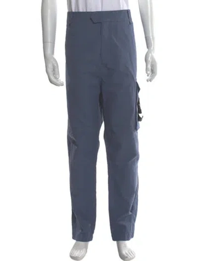 Pre-owned Dior Men Signature Logo Cargo Pants In Blue