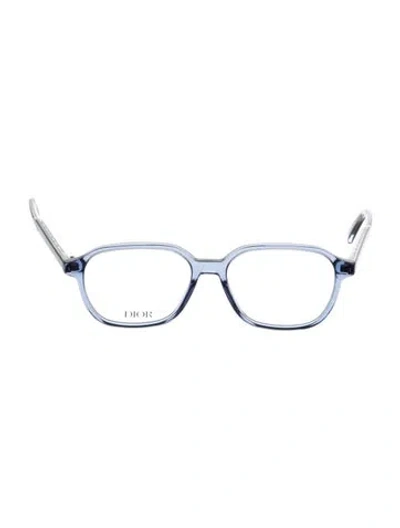 Pre-owned Dior Men Square Eyeglasses In Blue