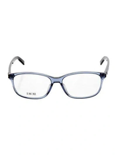 Pre-owned Dior Men Square Eyeglasses In Blue