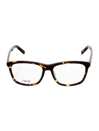 Pre-owned Dior Men Square Eyeglasses In Brown