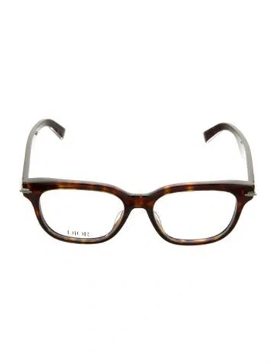 Pre-owned Dior Men Square Eyeglasses In Brown