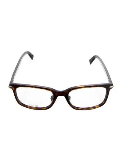 Pre-owned Dior Men Square Eyeglasses In Brown