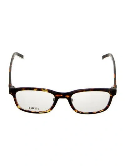 Pre-owned Dior Men Square Eyeglasses In Brown
