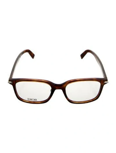 Pre-owned Dior Men Square Eyeglasses In Brown