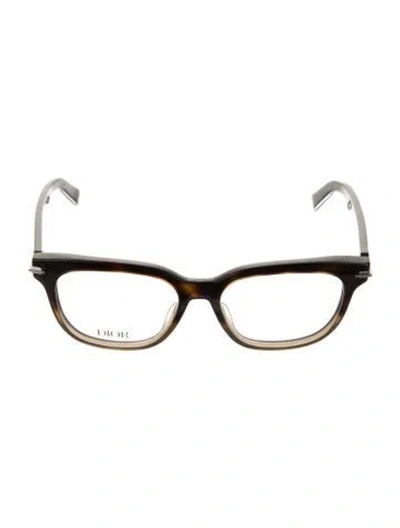 Pre-owned Dior Men Square Eyeglasses In Brown