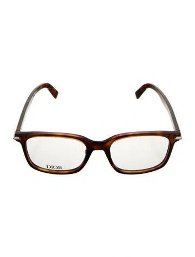 Pre-owned Dior Men Square Eyeglasses In Brown