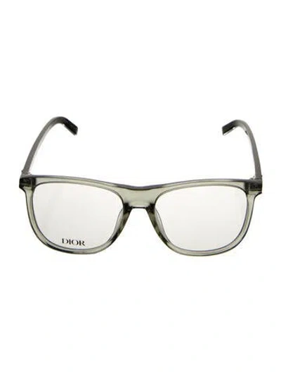 Pre-owned Dior Men Square Eyeglasses In Gray