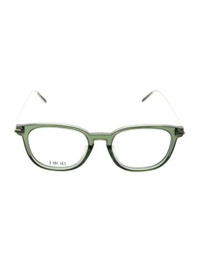 Pre-owned Dior Men Square Eyeglasses In Green