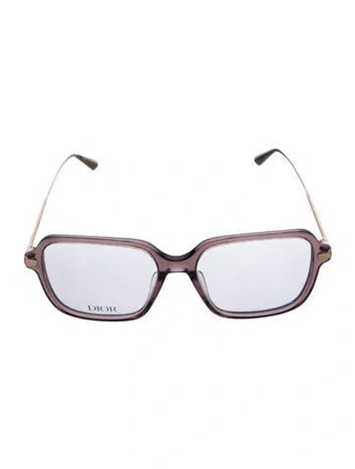 Pre-owned Dior Men Square Eyeglasses In Transparent