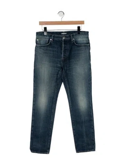 Pre-owned Dior Men Straight-leg Jeans In Blue