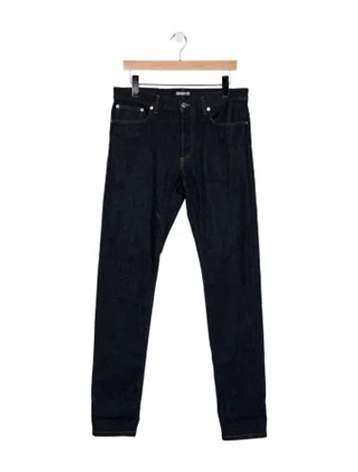 Pre-owned Dior Men Straight-leg Jeans In Blue