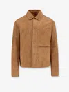 Dior Men Suede Jacket With  Engravings In Brown