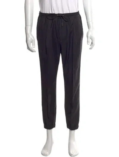 Pre-owned Dior Men Virgin Wool Joggers In Black