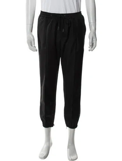 Pre-owned Dior Men Virgin Wool Joggers In Black