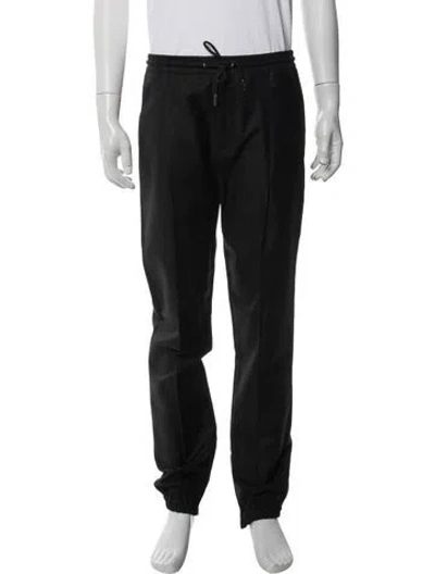 Pre-owned Dior Men Virgin Wool Joggers In Blue