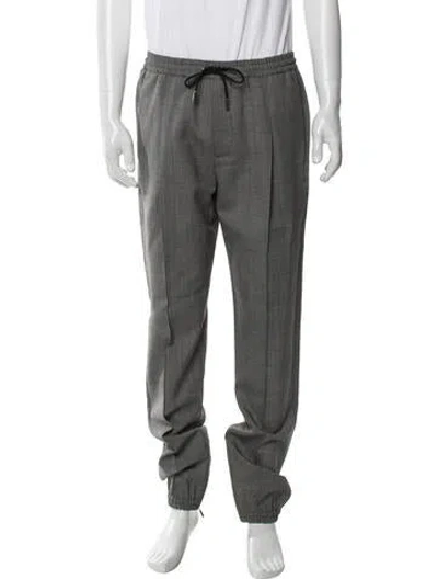 Pre-owned Dior Men Virgin Wool Joggers In Gray