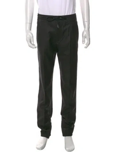Pre-owned Dior Men Virgin Wool Pants In Black