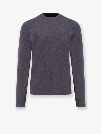 Dior Men Virgin Wool Sweater In Black