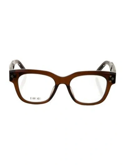 Pre-owned Dior Men Wayfarer Eyeglasses In Brown
