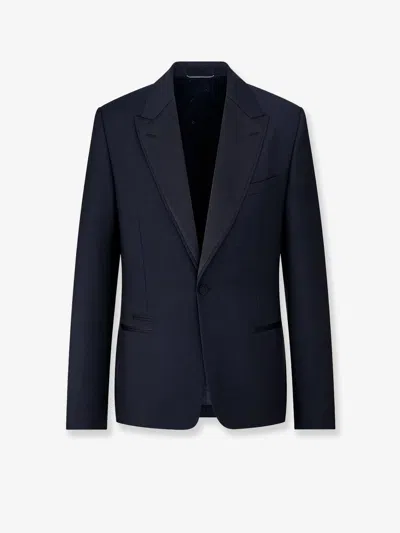 Dior Jacket With Satin Detailing In Blue