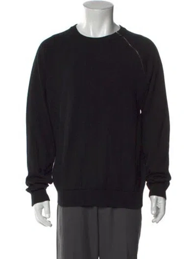 Pre-owned Dior Men Wool Crew Neck Pullover In Black