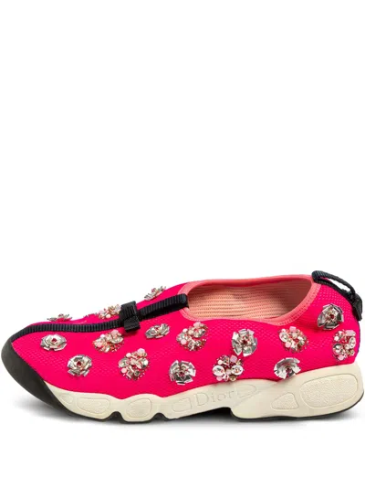 Pre-owned Dior Mesh Fusion Low-top Sneakers