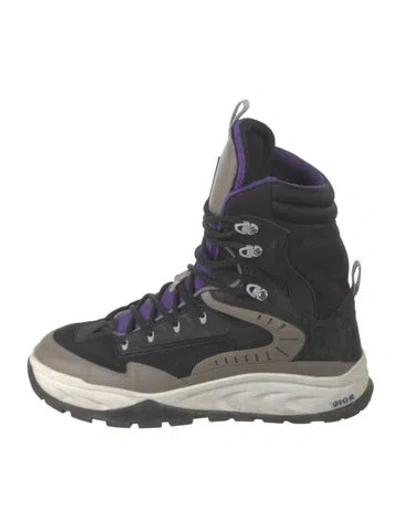 Pre-owned Dior Mesh Hiking Boots In Black