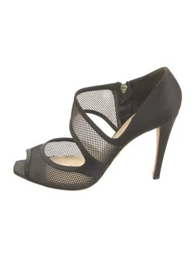 Pre-owned Dior Mesh Mesh Accents Pumps In Black