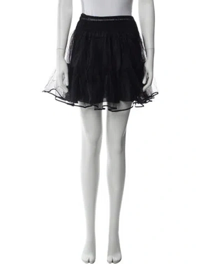 Pre-owned Dior Mesh Mini Skirt In White
