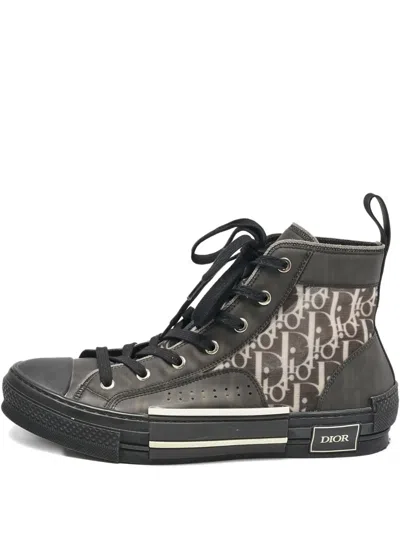Pre-owned Dior Mesh Oblique Sneakers