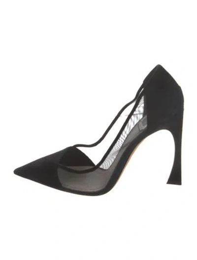 Pre-owned Dior Mesh Pumps In Black