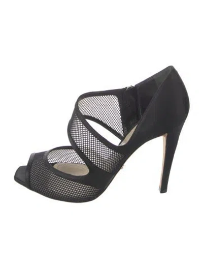 Pre-owned Dior Mesh Pumps In Black